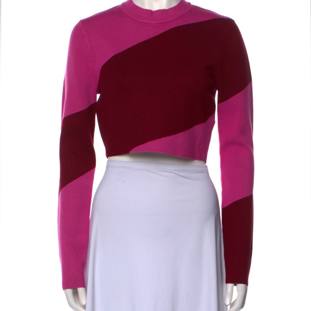 Rhode pink and red cropped sweater
